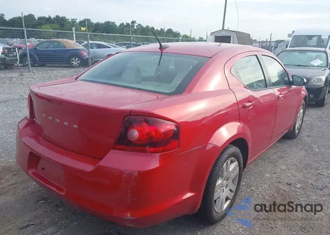 2013 Dodge Avenger Se из США, поврежденный, VIN 1C3CDZAB4DN581554